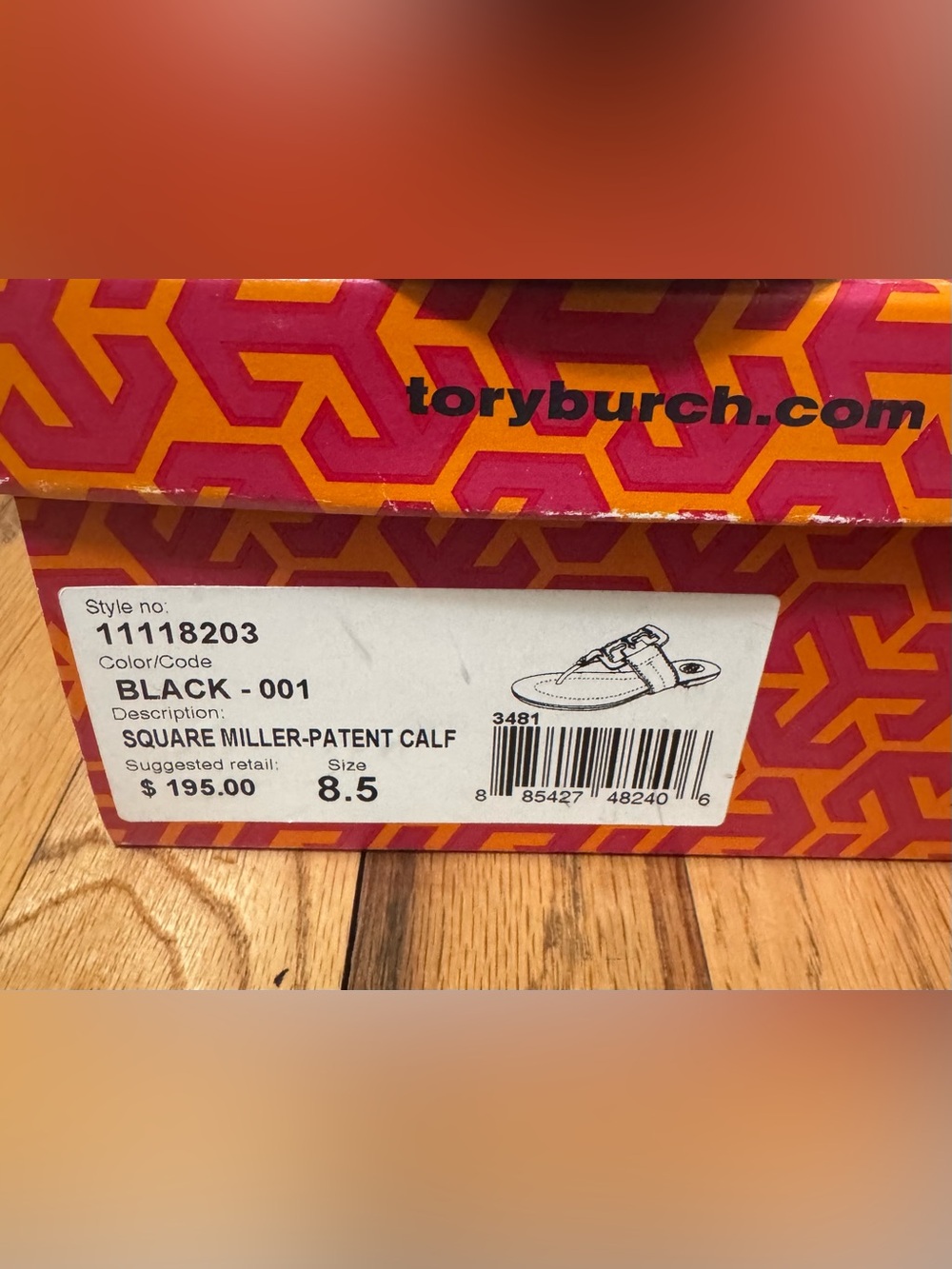 Tory Burch Square Miller Flip Flops - Picture 2 of 8